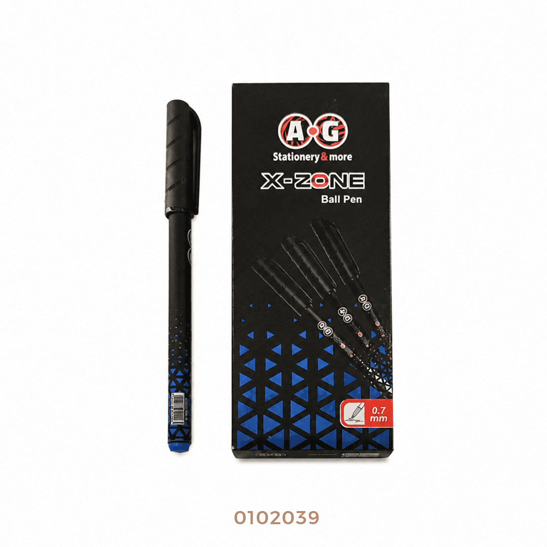 قلم جاف هندي AG-X-Zone ازرق (علبه)