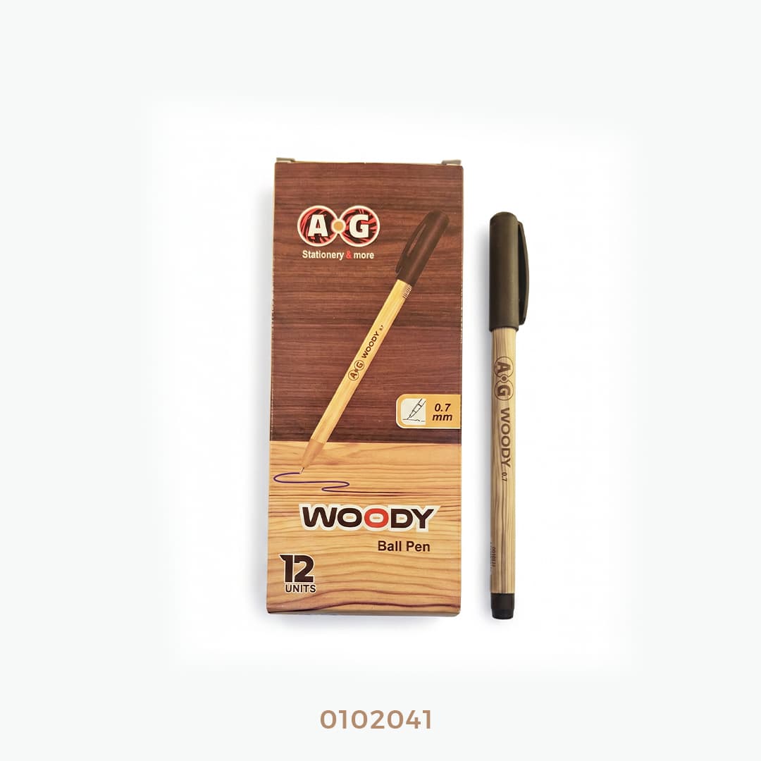 قلم جاف هندي AG-woody (علبه)