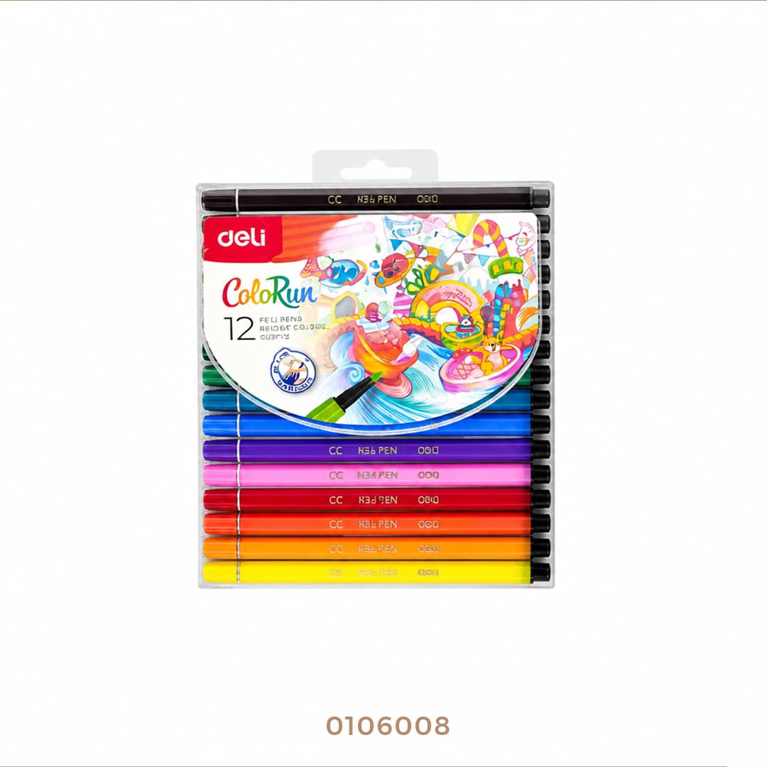 ألوان deli فلوماستر 12لون - C157