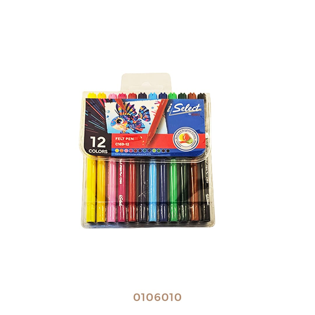 ألوان deli فلوماستر 12لون - C169