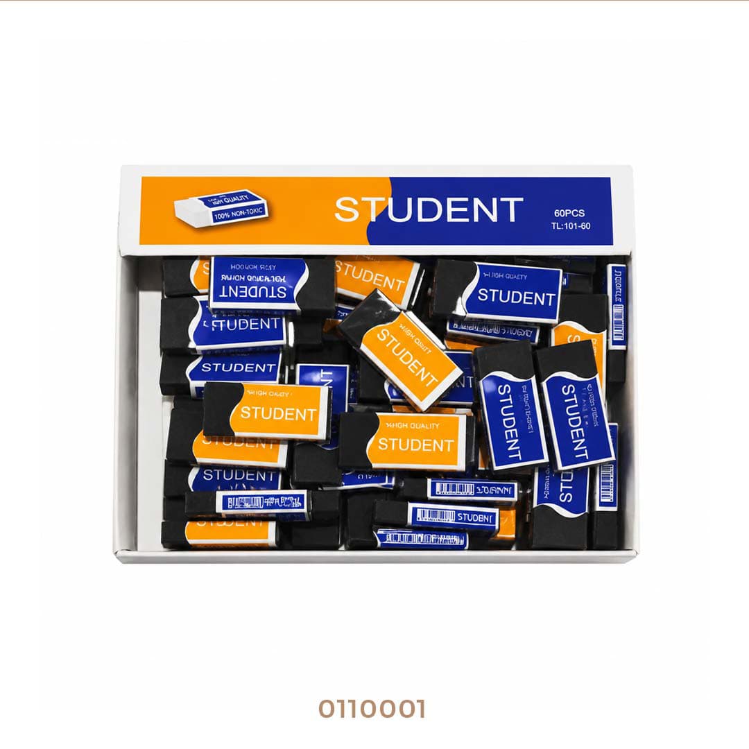 استيكة استيودنت 101/60 سوداء وبيضاء وملون --40(علبه)
